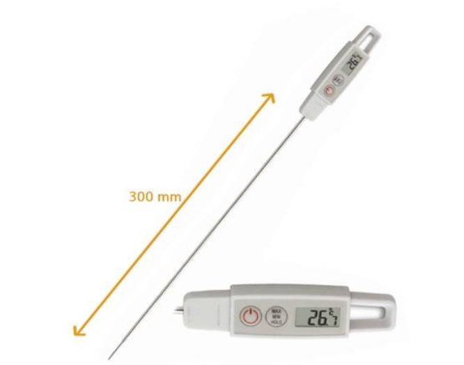 긴프로브온도계(30cm)/디지털침투형온도계/식품용온도계