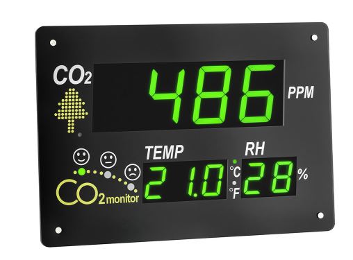 실내공기질측정기 (이산화탄소, 온도, 습도모니터)